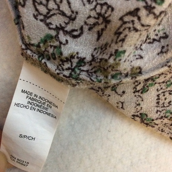 Lucky Brand Paisley Kelly Peasant Top 100% viscose - Picture 9 of 11